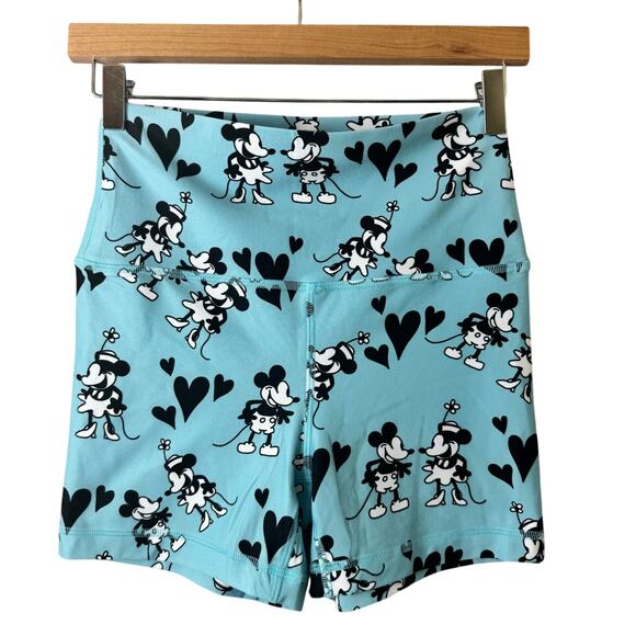 RokTheBox Bike Shorts Women’s Medium Mickey Minnie Mouse Blue Athletic Running - Picture 3 of 10